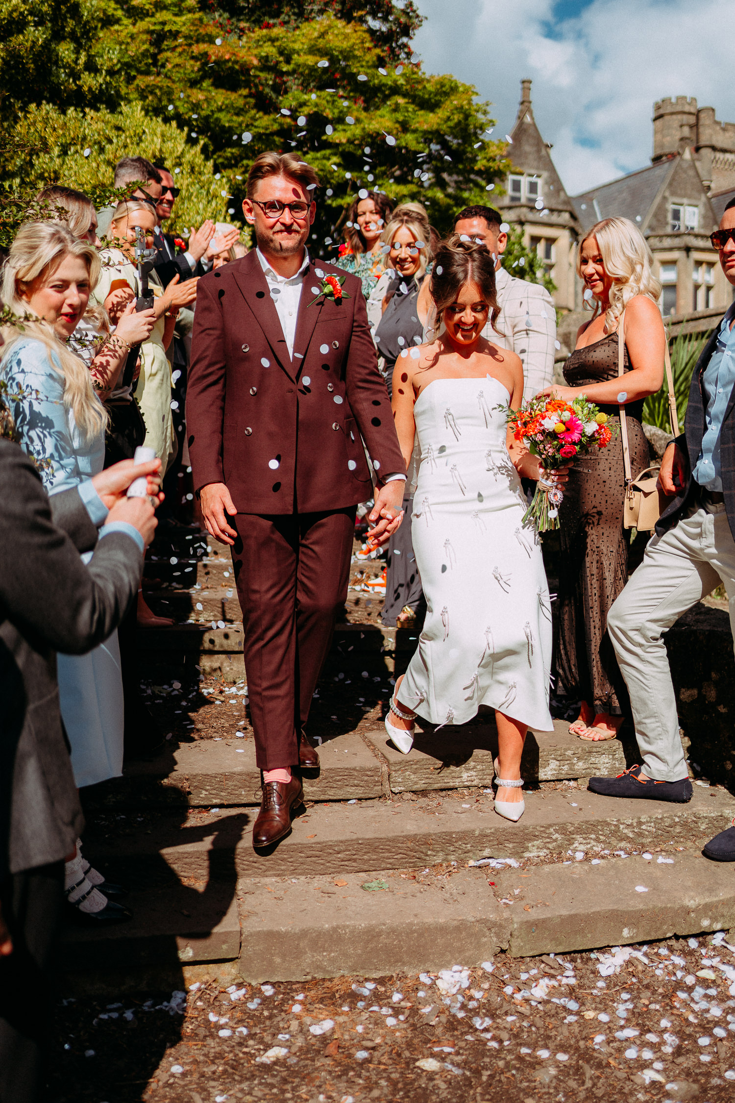 COLOURFUL WEDDING INSOLE COURT TRAMSHED CARDIFF 013