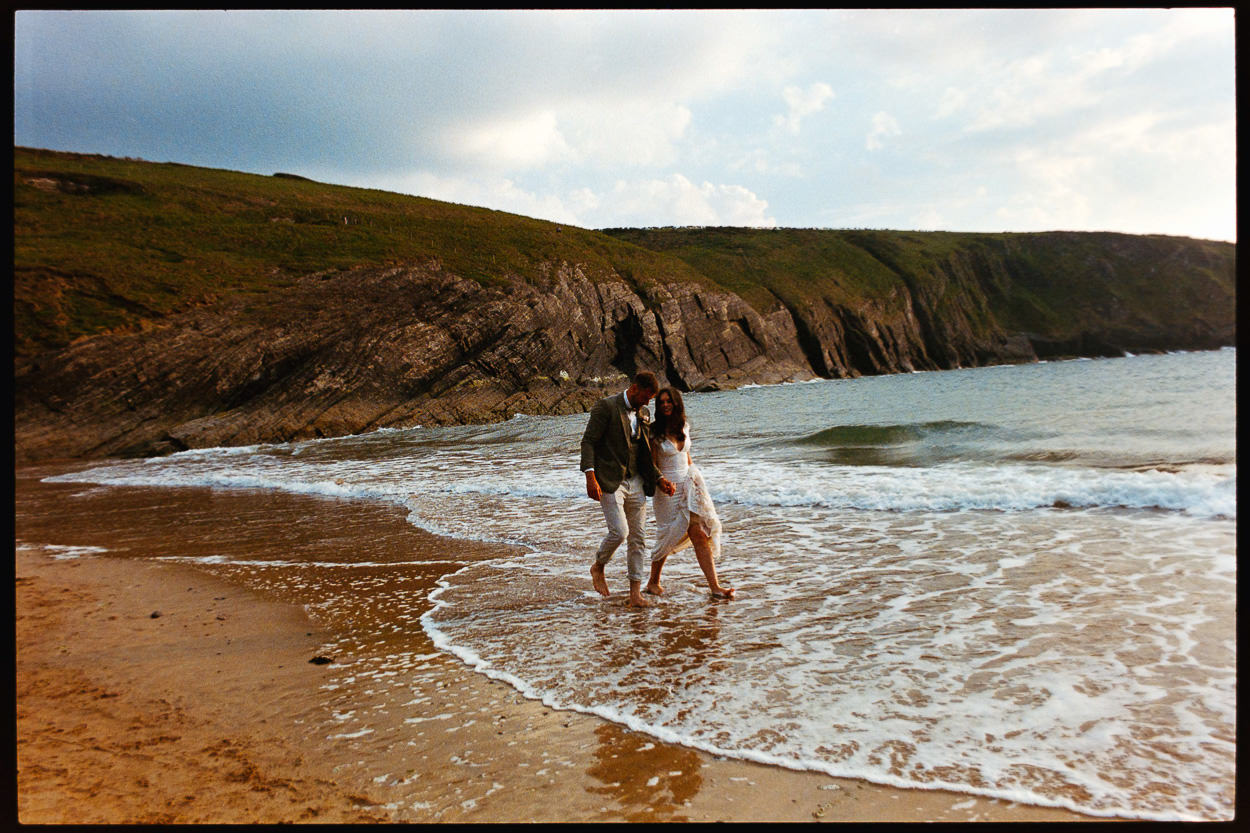 /wedding photography/the shed at mwnt wedding photography on film