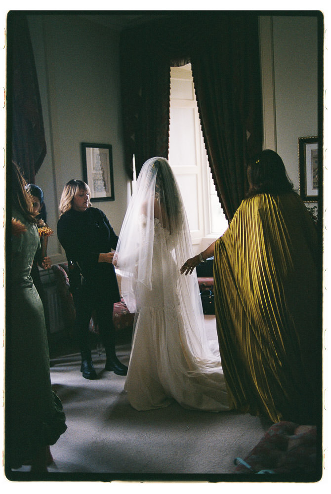 Hampton Castle Wedding Photography on Analogue Film, Herefordshire